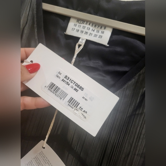 16. NWT MAISON MARGIELA FRINGE DETAIL SHEATH DRESS SIZE IT 40 / US 4 - Picture 9 of 12